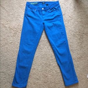 J. Crew Toothpick Royal Blue Skinny Jean size 26